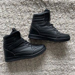 High top wedge sneakers